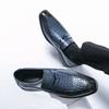 Men Loafers Black Office Shoes Formal Business Blue Wedding Dress Prom Blazers Tuxedo Party Shoes Large Size