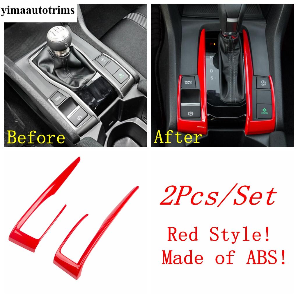 Steering Wheel / AC Air Vent / Window Lift / Gear Shift Panel / Handle Bowl Cover Trim Accessories For Honda Civic 2016 -