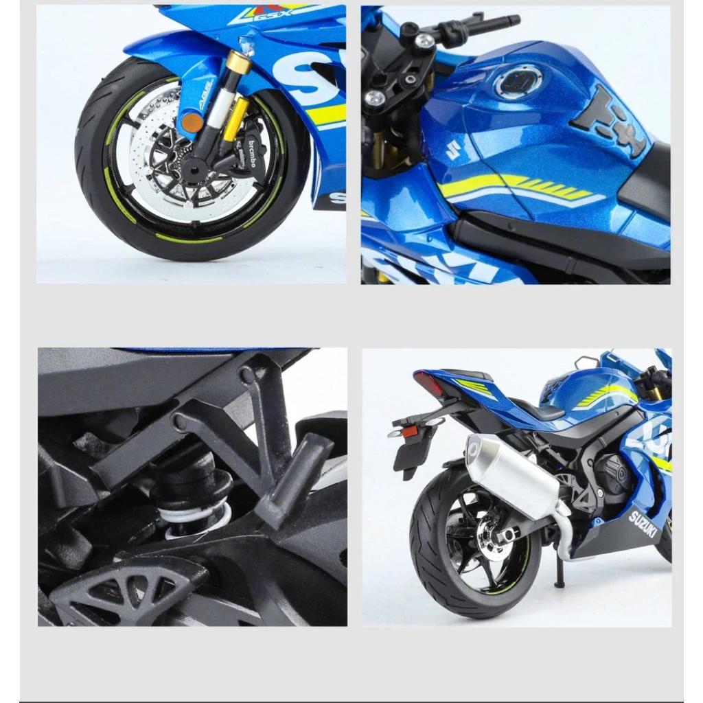 Большой размер 1/9 Suzuki GSX-1000R Alloy Racing Motorcycle Model Diecasts Street Sports Motorcycle Model Simulation Kids Toys Gifts