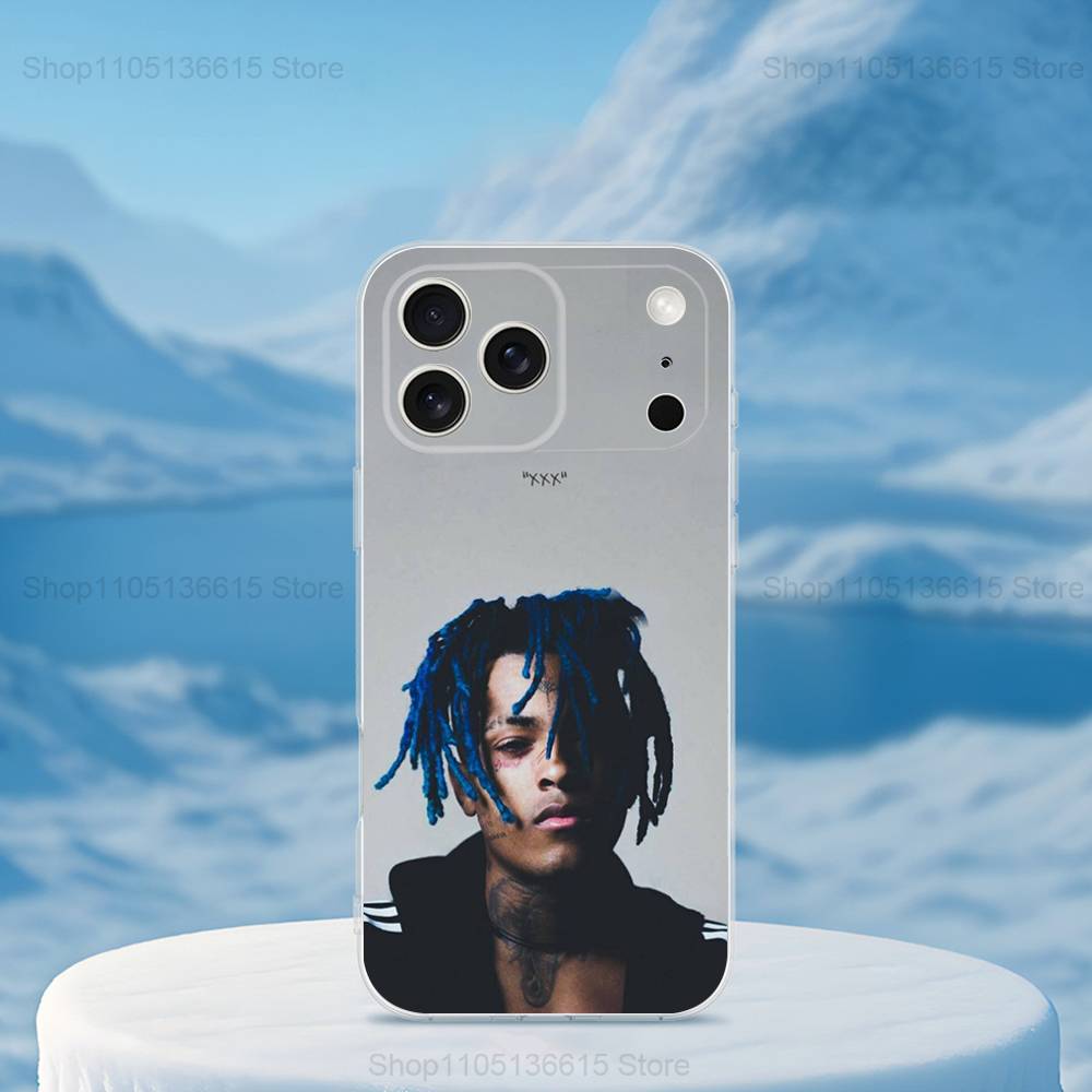 Крутой чехол для телефона рэпера X-XXXTENTACION для iPhone 14,13,12,11,17,16,15,Pro,X,XS,XR,SE,Max,Plus,Mini Прозрачный Мягкий Чехол