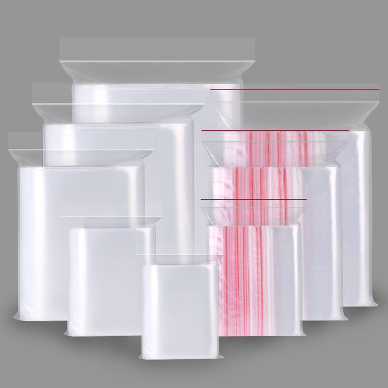 Waterproof Airtight PE Poly Bags Reusable Zipper Transparent Zip Sachets for Moisture Proof Food Packaging Plastic Photo Frame
