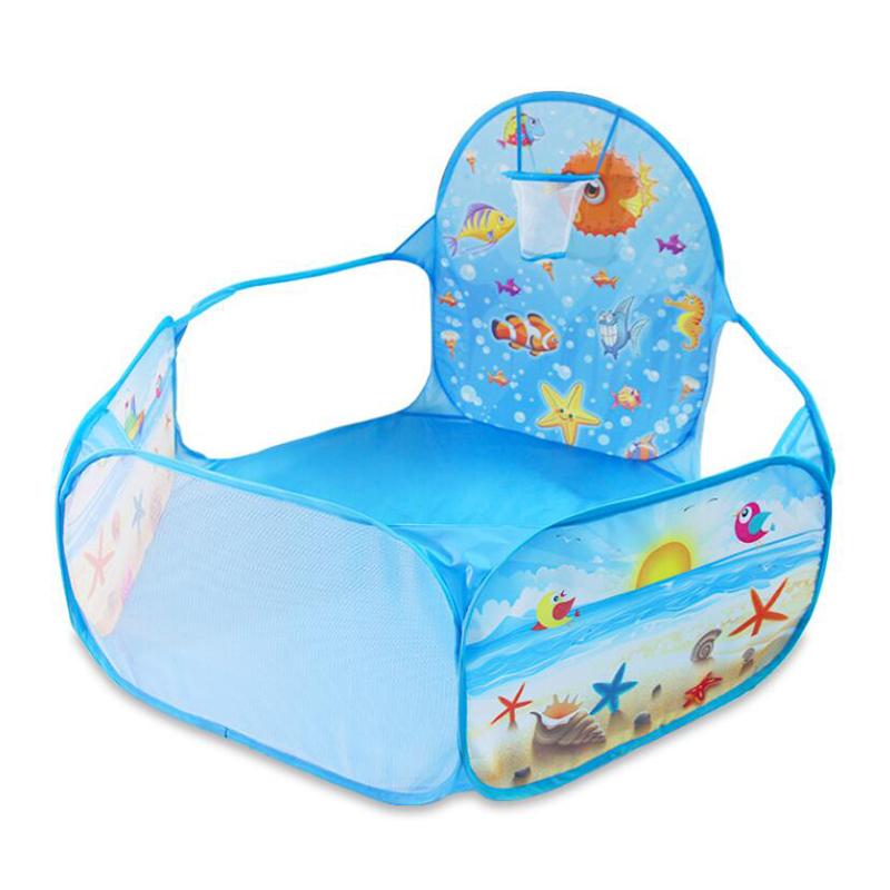 Игрушки Туннель Палатка Серия Океан Мультяшная Игра Большое Пространство Бассейны с Шариками Портативный Бассейн Складной Детский Спорт на Открытом Воздухе Развивающие Игрушки