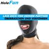HoleFun Маска для головы Бондаж Фетиш SM BDSM Секс-игрушка Маска для открытия рта 1 отверстие