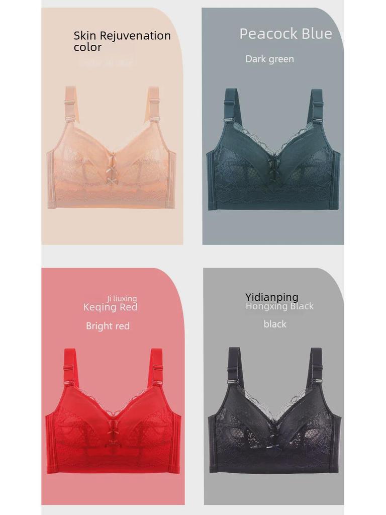 Большой красный регулируемый бюстгальтер с полной чашкой для женщин больших размеров с дизайном на нескольких пуговицах