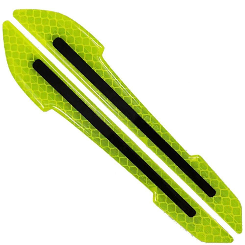 2pcs Anticollision Reflective Stickers Anti-Scratch Night Warning Sticker Rearview Mirror Stickers