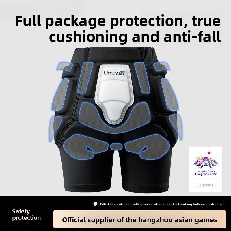 Genuine Professional Ski Protective Gear Set, Hip Wear Knee Pads and Anti-drop Fart Pads, Outdoor Sports Protective Equipment