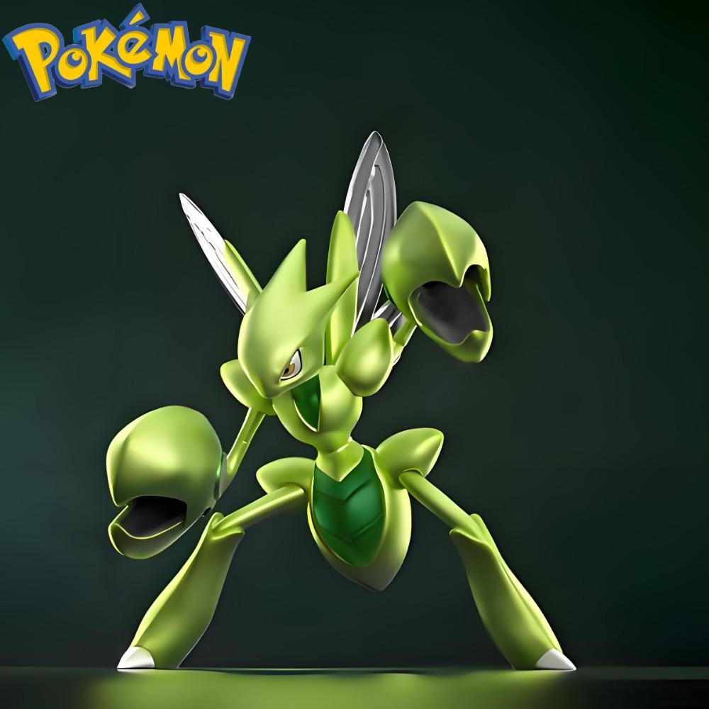 9cm/3.54inch Anime Pokemon Scizor Figure Mantis Action Figure Pvc Statue Desktop Ornament Collection Model Toys Gifts