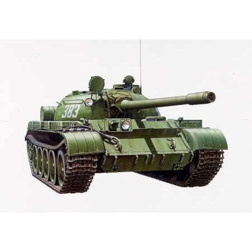 Серия военных миниатюр Tamiya 1/35 №. 257 Советский Танк Т-55А Пластиковая Модель 35257