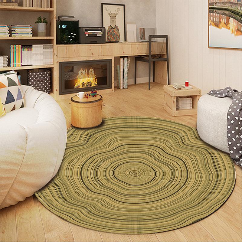Carpet Salon Decorative Floor Mats Round Carpet Chair Sofa Bubble Kiss Tree Ring Round Carpet Bedroom Living Room Decor