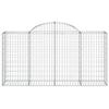 VidaXL Curved Gabion Baskets 18 Pcs 200x50x100/120 Cm Galvanized Iron, Gabion, Gabion Cage, Gabion Wall Basket, Wall 3146334