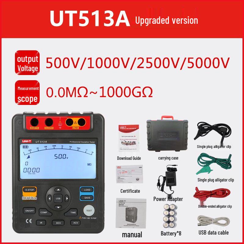 Специальное предложение: Цифровой мегаомметр UNI-T UT511/512/513 - Ручной измеритель сопротивления изоляции для электриков
