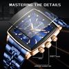 LIGE Top Brand Luxury Mens Watches Fashion Military Square Chronograph Quartz Wristwatches For Men Sports Waterproof Watch Men