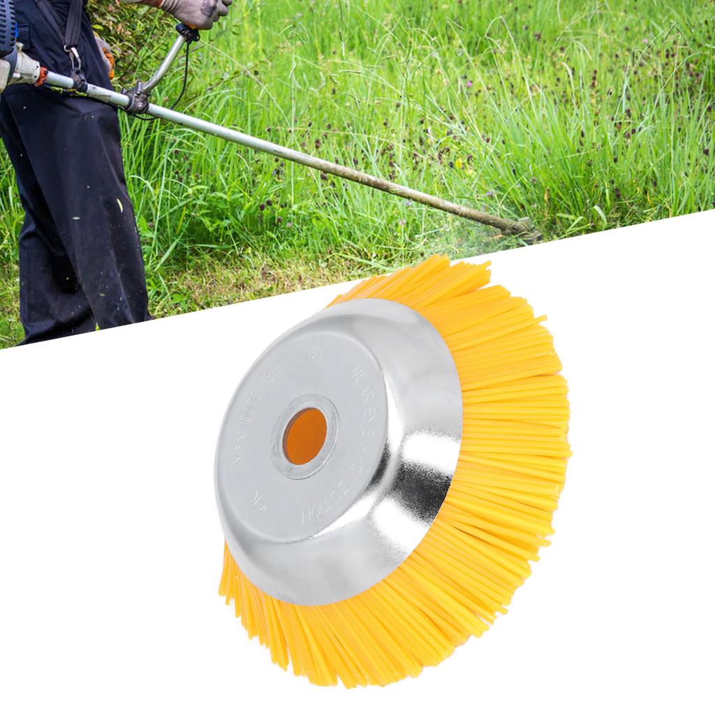 25mm Nylon Wheel Brush Trimmer High Hardness Nylon Manganese Steel Wire Trimmer Head for Courtyard Garden