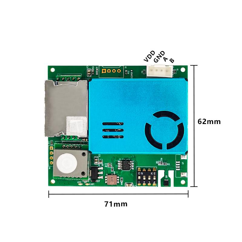 YYS 7-в-1 RS485 или UART Выход Модуль Датчика Качества Воздуха PM2.5 Датчик Пыли CO2 HCHO VOC Датчик Газов С Влажностью И Температурой