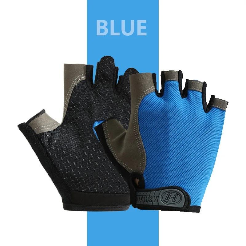 Outdoor Sports Gym Fitness Breathable Non Slip Men's and Women's Half Fingered Gloves Summer Fishing Bicycle Fingerless Gloves