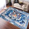 Modern Style Big Size Living Room Rugs Tiger Pattern Bedroom Carpet Soft Non-slip Mat for Kids Foldable Easy Clean Customizable