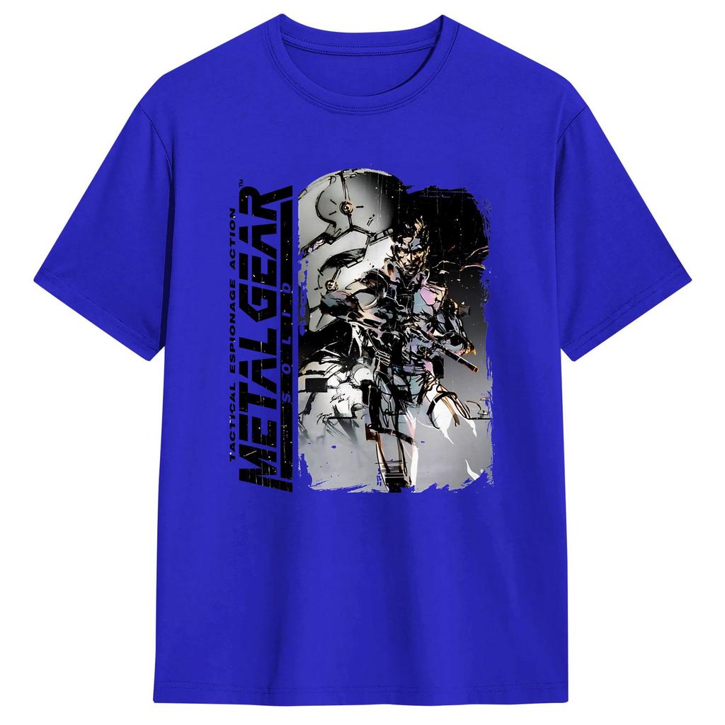 Mens TShirt Snake Metal Gear Solid Unique Pure Cotton Tees Short Sleeve T Shirts Crew Neck Tops Printed