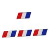 Gatuida 4 Pcs Car Decoration Sticker Sticker Car Flag Sticker French Flag Sticker for