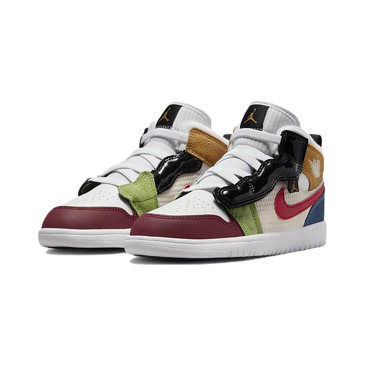 Jordan Air Jordan 1 Mid Alt Se Trendy Slip Resistant Cushioning Abrasion Resistant Mid top Vintage Basketball Shoes DR6962-100