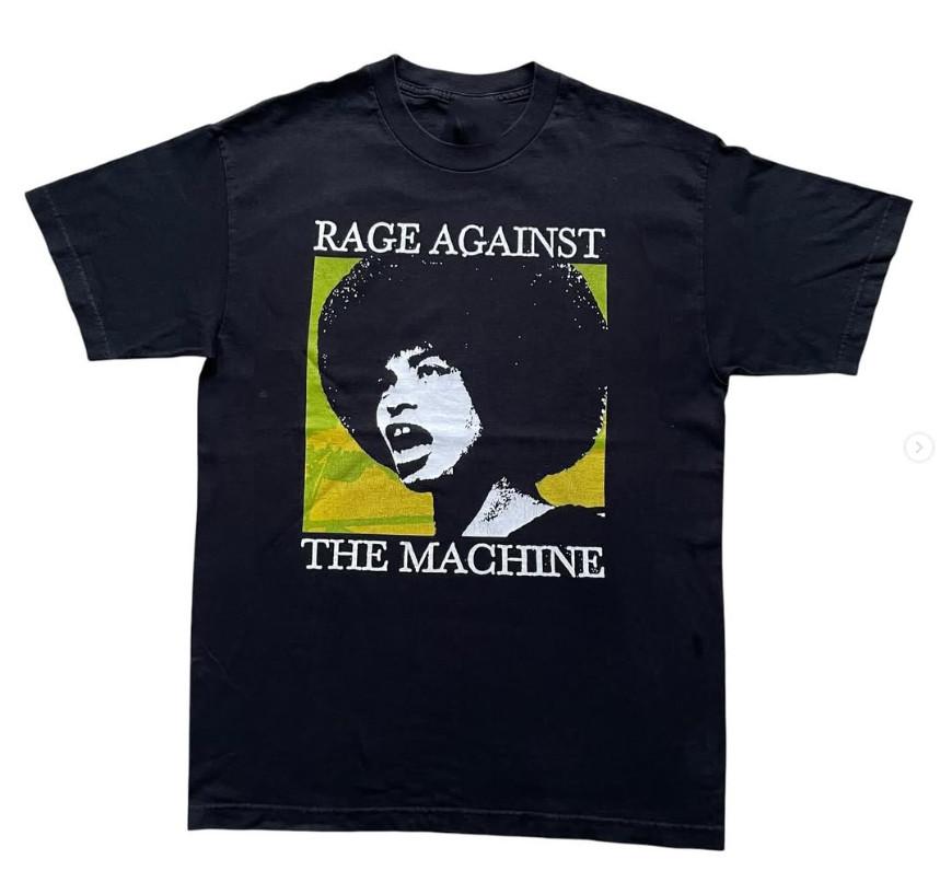 Rage Against The Machine Angela Davis Unisex T-Shirt All Size ZA438