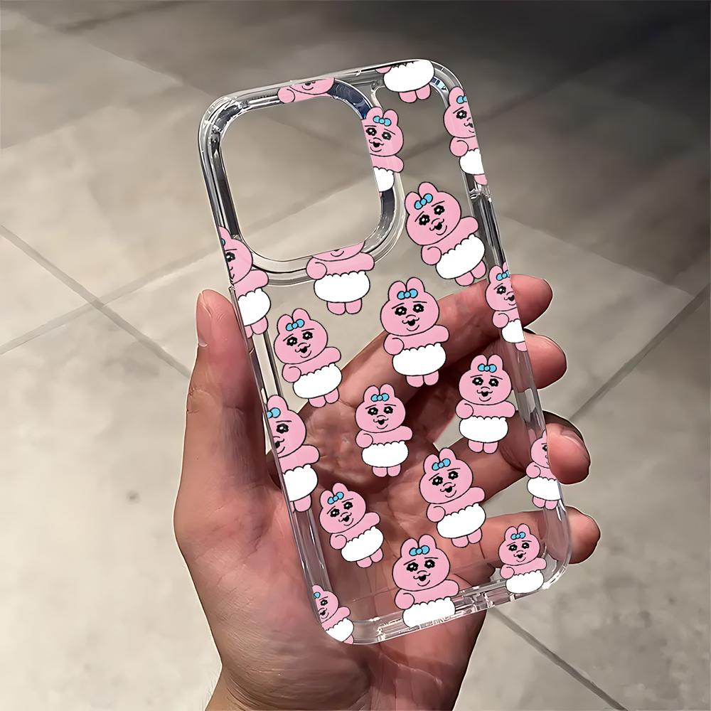 cartoon cute pink way abstract Phone Case for Xiaomi Redmi 12C 10 10C 9 9A 9C K40 Note 13 12 11 Pro Plus 4G 5G Clear Back Cover