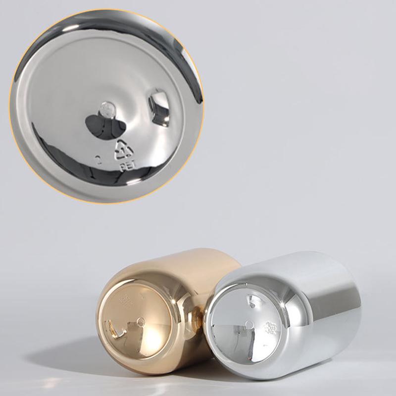 Дозаторы для мыла для рук на 300 мл, золотые хромированные бутылки для жидкого мыла, круглые дозаторы