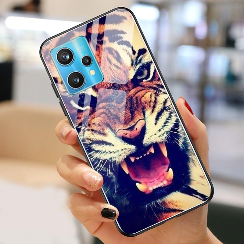 Чехол Realme9 4G для Realme 9 Pro Plus Чехол Закаленное Стекло Роскошные Чехлы для OPPO Realme 9 Pro БАМПЕР Пейзаж Realme9Pro+ Оболочка