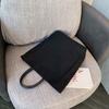 Solid Color Canvas Tote Bag Multifunctional Student Schoolbag Casual Women Handbag  Shopping