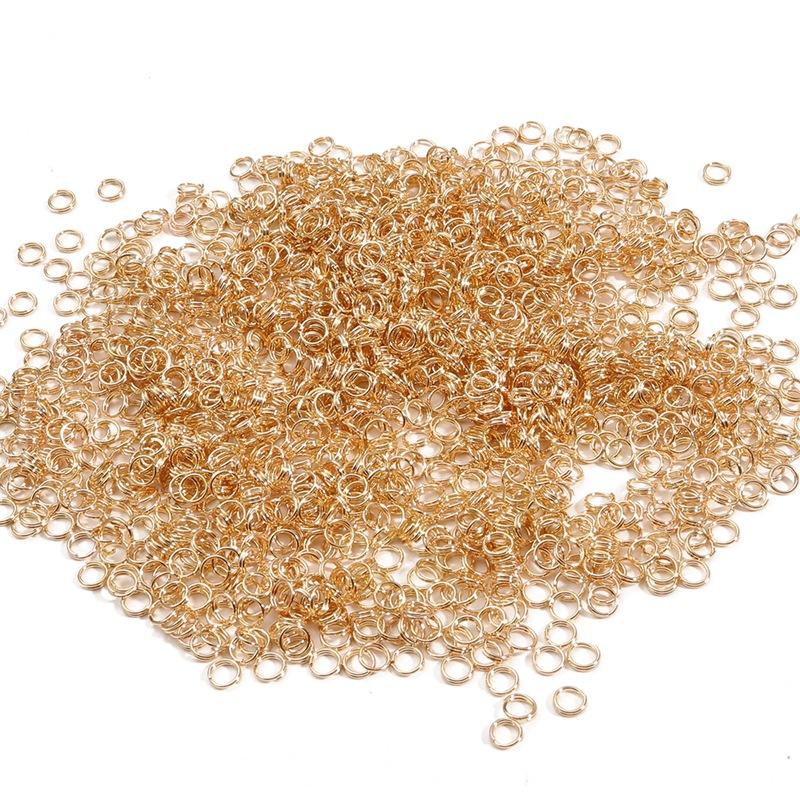 5/6/8/10mm 200-500pcs/bag Popular Iron Double Connecting Loops Rings For Jewelry Making DIY Accessories Split Jump Open Connectors Jewelry Accessory