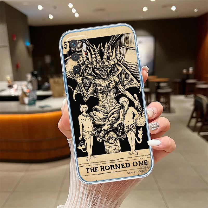 RE21 Divination Tarot Transparent Phone Case for Motorola Moto G40 G04 G05 One Ace Action  Fusion + Plus Hyper Macro Vision Zoom
