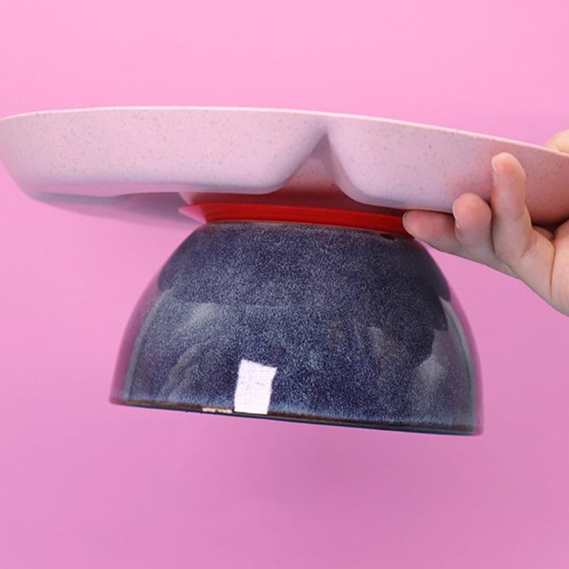 1 шт., двухсторонний коврик на присоске для малышей, посуда, противоскользящая миска