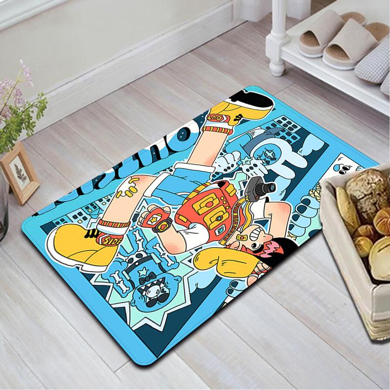 Happy Boy illustration Rug Floor Mat for Living Room or Bedroom Soft and Comfortable Carpet a Gift for Birthday and Holiday.MFF0918291