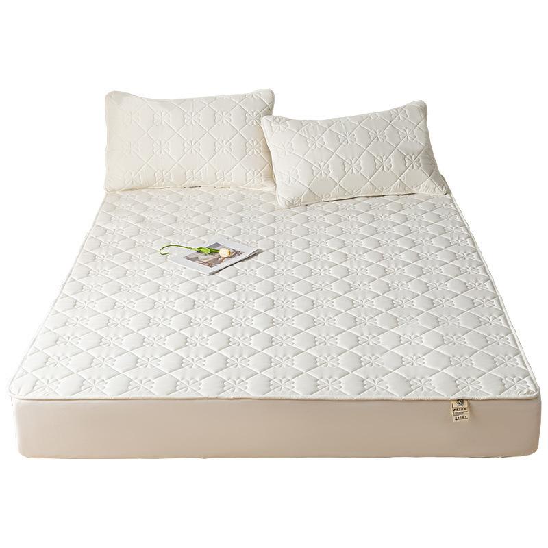 Супер водонепроницаемый стеганый наматрасник, защитный чехол для односпальных двуспальных кроватей размера «queen-size», хлопковая простыня, антибактериальная подкладка