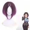 Парик для косплея Джои Элмы, аниме-девушка-дракон Кобаяши, градиент, короткие, фиолетовые, омбре, термостойкие синтетические волосы, парики для аниме + шапочка для парика