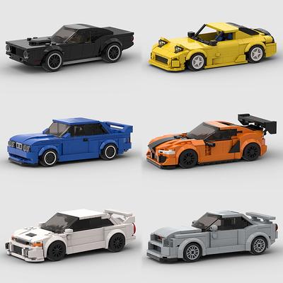 MOC Скорость Супер Гоночный Автомобиль Внедорожник Пикап Модель Строительные Блоки DIY Спортивные Кирпичи Городской Технический Ралли Гоночный Автомобиль Рождественский Подарок