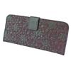 Inden Набор длинных кошельков L Тонкая оленья кожа Фиолетовый x Черный лак Узор «Клематис» [Indenya] 2107-06-169