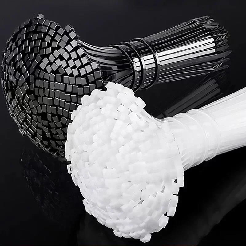 500/100 шт. Пластиковые нейлоновые кабельные стяжки, самоблокирующиеся стяжки для шнуров, регулируемые ремни для кабелей, крепежные петли, стяжки для домашнего офиса