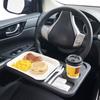 Car Steering Wheel Tray Desk Eating Table for Food Drink Notebook Laptop 2 In 1