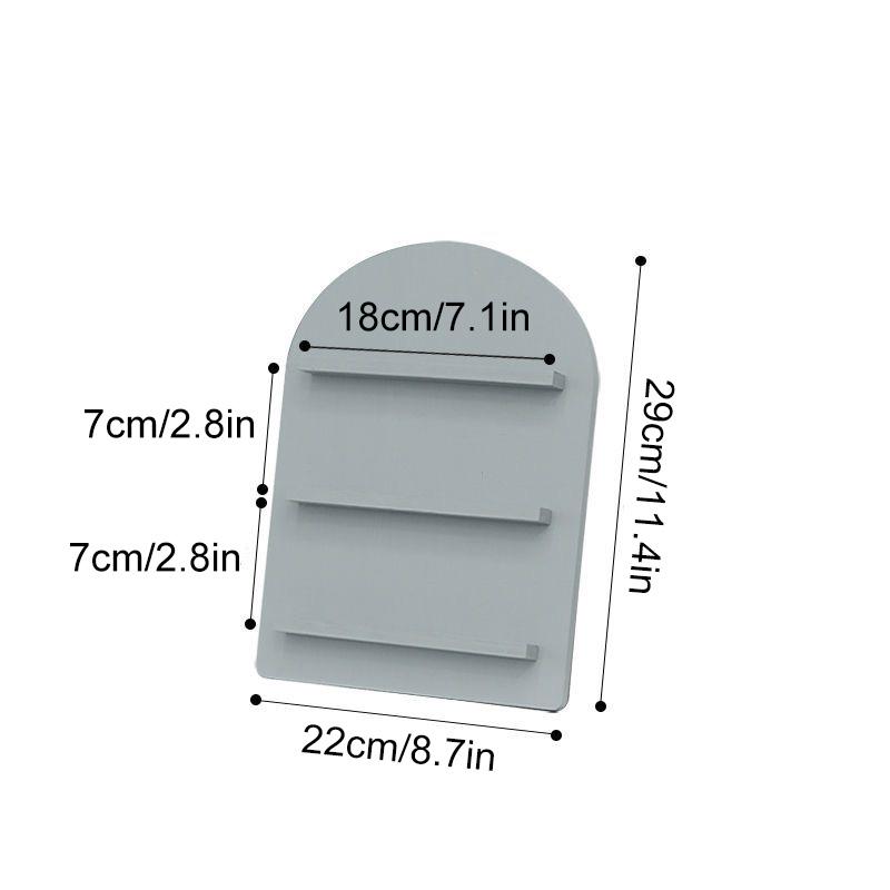 1шт деревянный органайзер для косметики белый скандинавский стиль многослойный минималистский черный серый полка для ванной комнаты дерево