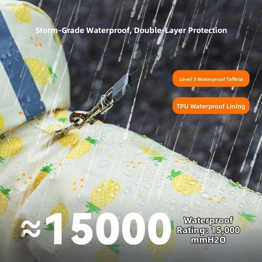 Waterproof Dog Rain Cloak Reflective Small Dog Clothes Stylish Four Leg Raincoat Corgi