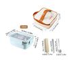 Microwave 304 Stainless Steel Compartment Lunch Box Stackable Leak-proof Student Bento Box Food Container For Cold And Hot Food