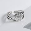 Style Smiling Face Goodluck Ring Female Ins Fashion Versatile Index Finger Open Ring Ring Trend