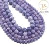 Фиолетовый Аквамарин Круглые Разделительные Бусины - DIY Аксессуары из Натурального Камня