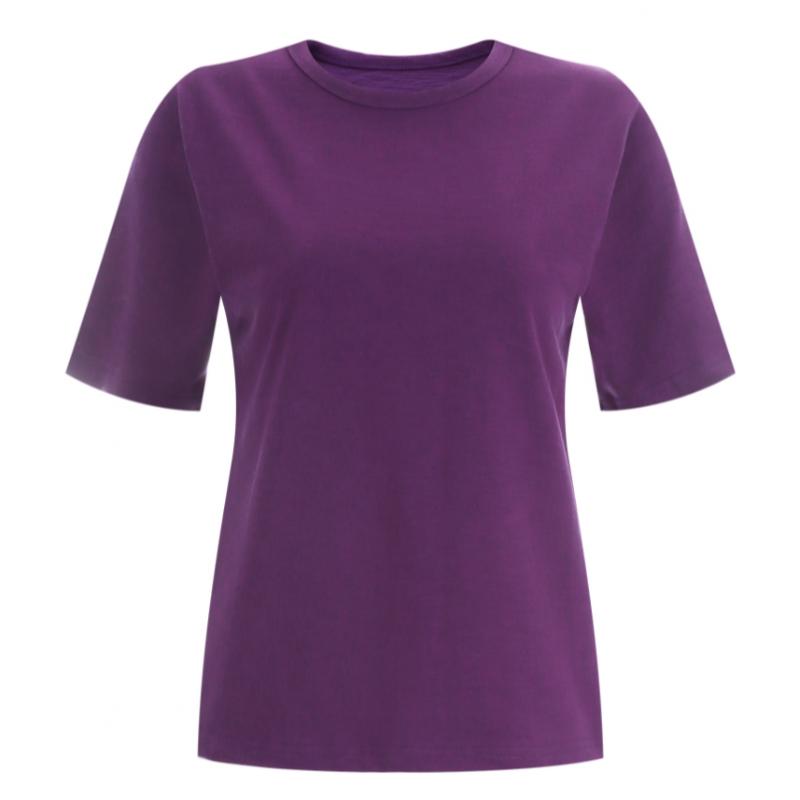 Shop Women S Slub Round 100 CoTTon Summer ShorT Sleeve T ShirT Black Dai wSh