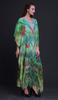 Phagun Branch & Colorful Parrot Bird Long Caftan Maxi Dress Beach Swimwear Cover Up Womens