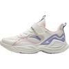 Kids Synthetic Leather Fabric Trendy Versatile Lightweight Shock Absorbing Low Top Running Shoes Men Running Shoes White Pink Purple A22445577-3