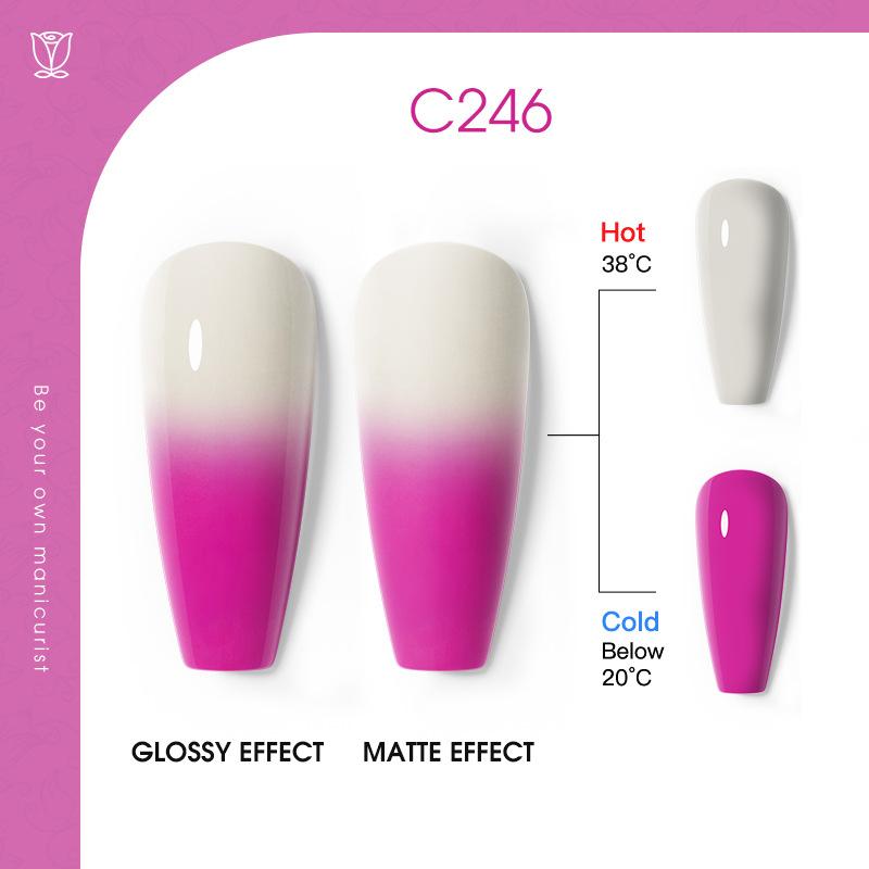 Клей для лака для ногтей с температурным эффектом, однотонный лак для ногтей, клей для лака с постепенным изменением цвета, клей для фототерапии, специальный маникюрный салон