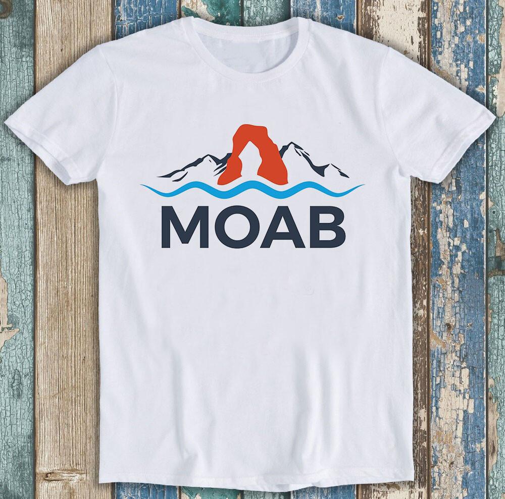 Моаб Лыжи Моаб Юта Национальный парк Арки Мем Смешной Подарок Футболка Футболка M1273