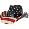 Men’s and Women's Vintage USA American Flag Cowboy Hat Western Style Foldable Outdoor Travel Vacation Decor Accessory
