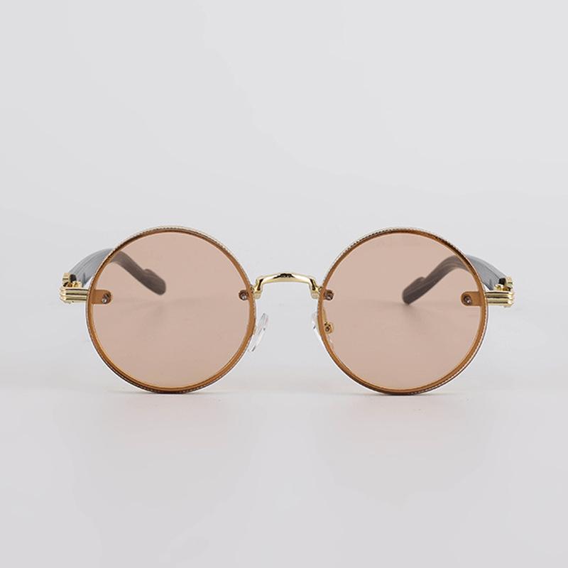 Retro Metal Round Frame Sunglasses Luxury Brand Men Women Fishing Cycling Driving Sun Glasses Outdoor UV400 Goggles